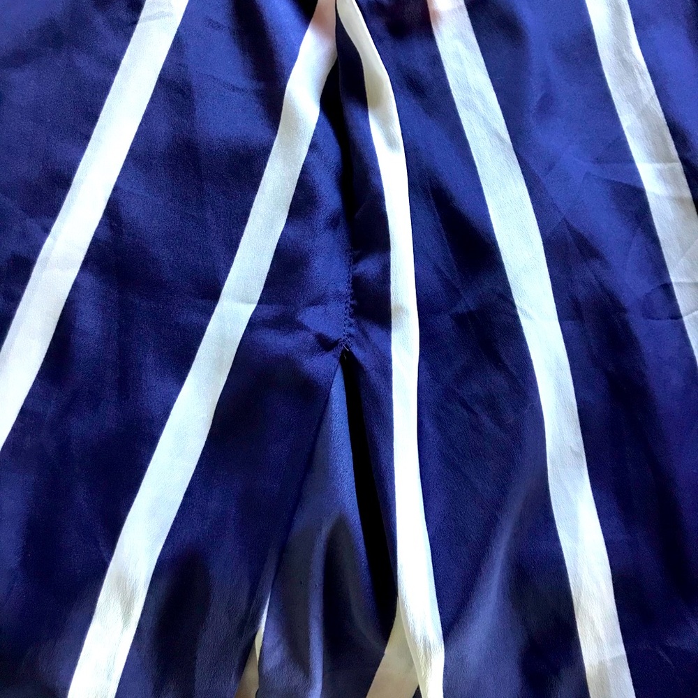 Bcbgeneration Striped Polyester Split-Back Tank L - image 5